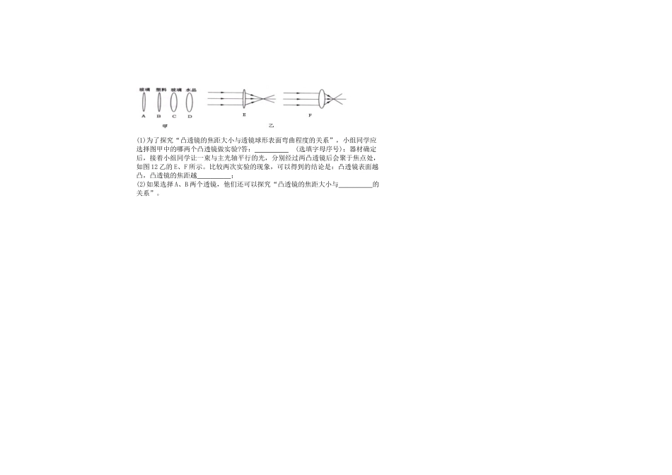 八年级物理上册 透镜讲学稿 人教新课标版_第3页