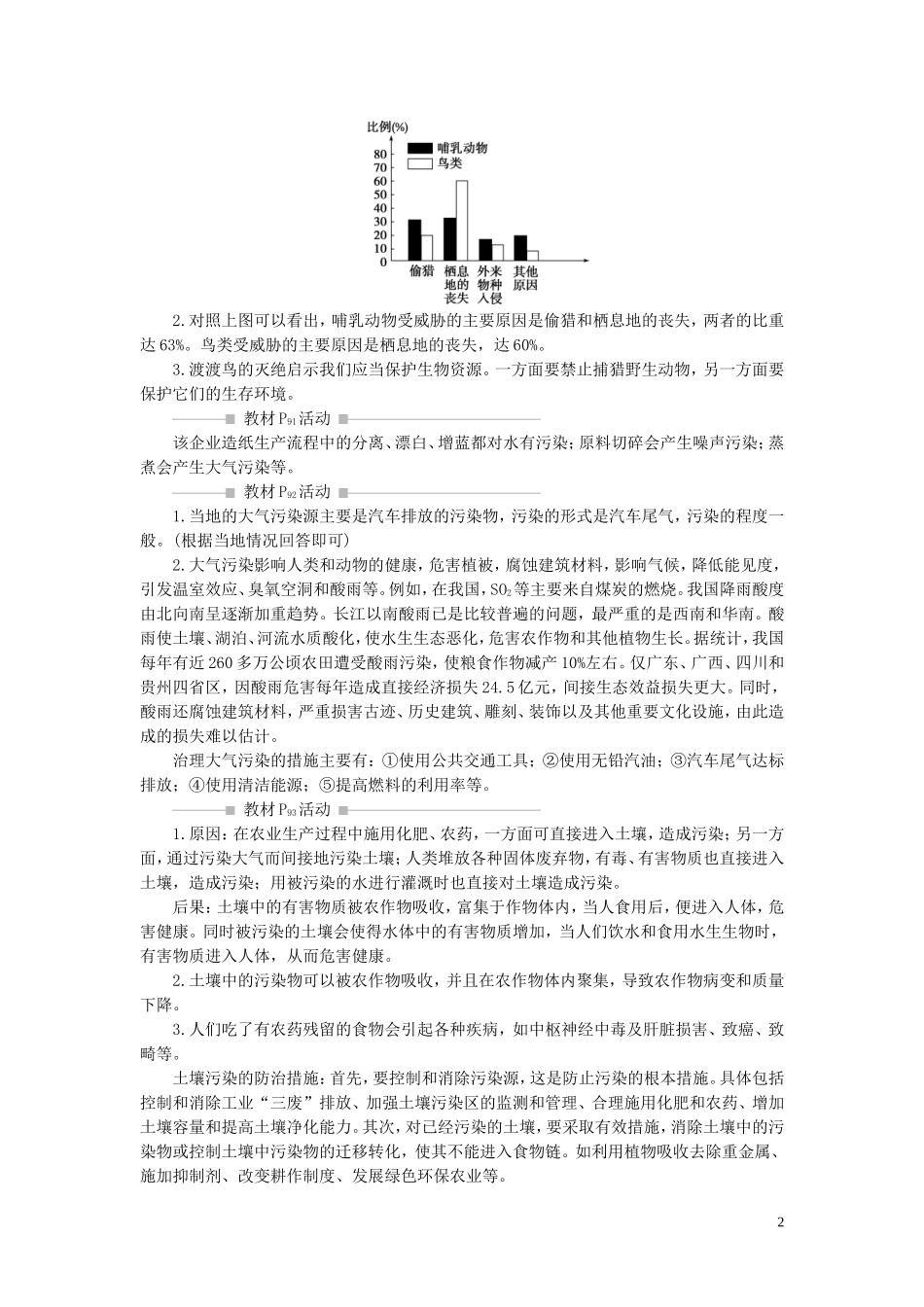 高中地理 第四章 人类与地理环境的协调发展章末整合提升教案 湘教版必修2-湘教版高一必修2地理教案_第2页