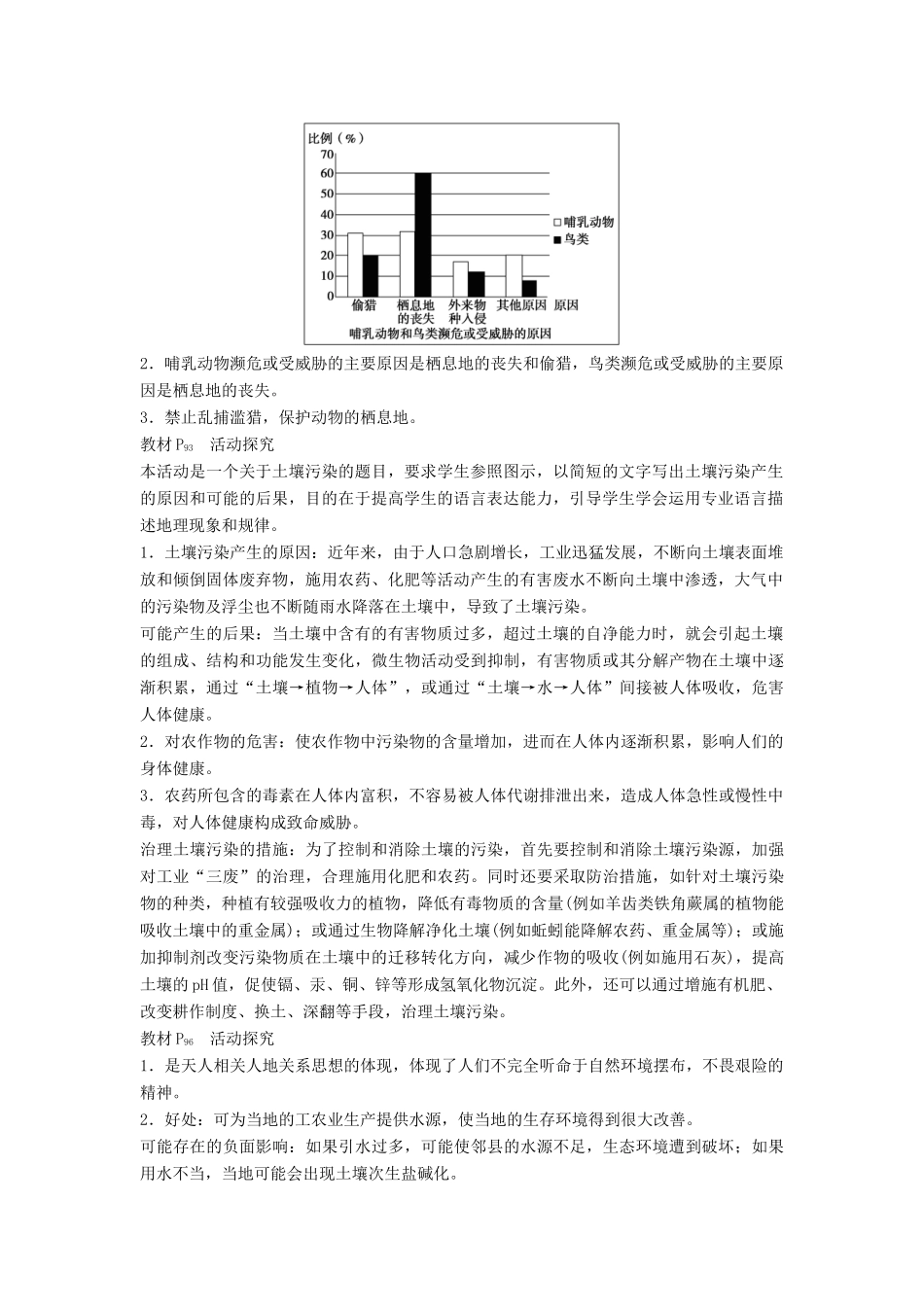 高中地理 第四章 人类与地理环境的协调发展章末整合 湘教版必修2-湘教版高一必修2地理教案_第2页