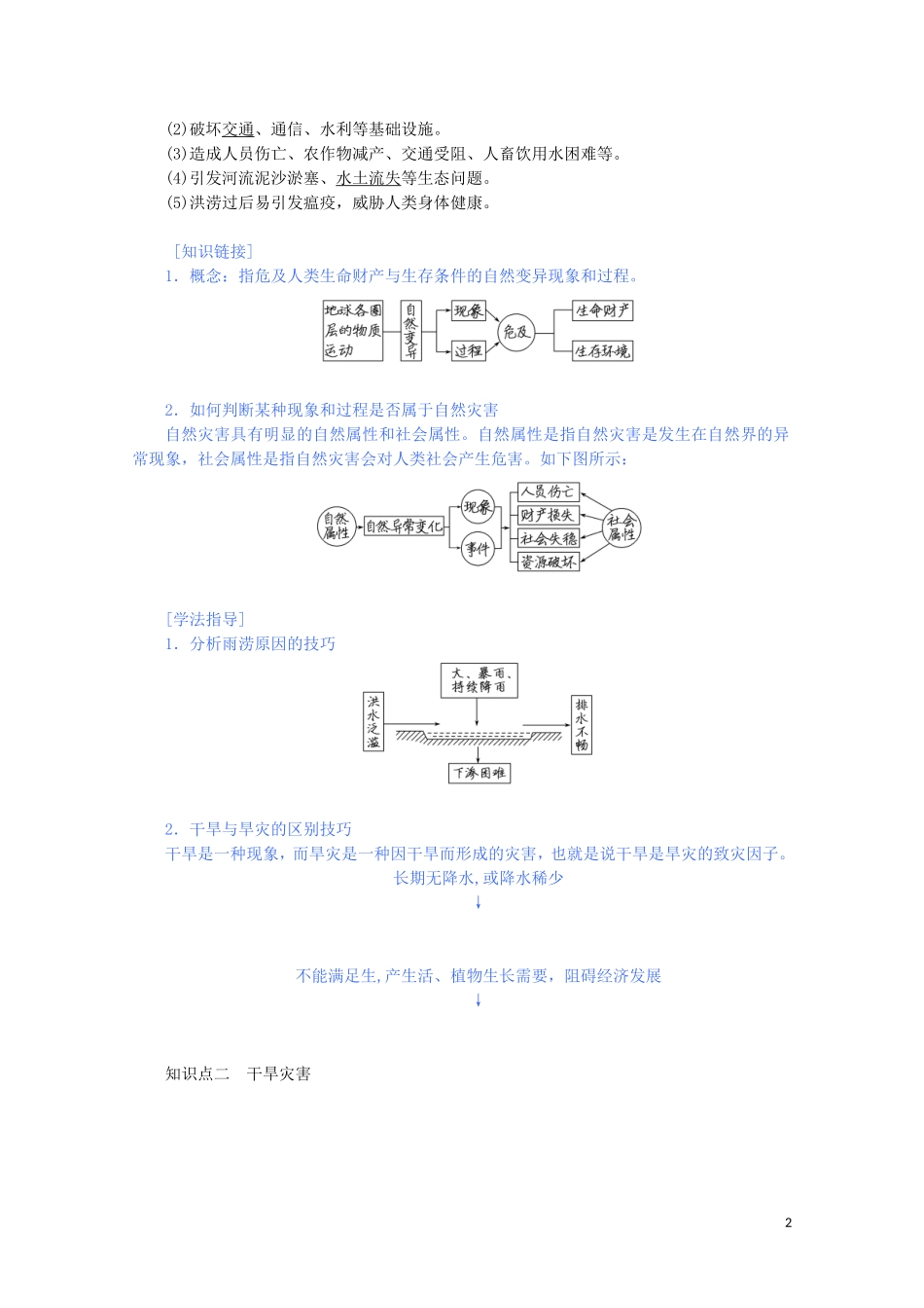 高中地理 第六章 自然灾害 第一节 气象与水文灾害教案（含解析）新人教版必修第一册-新人教版高一第一册地理教案_第2页