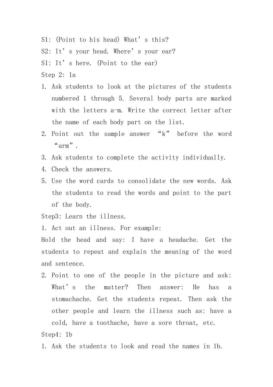 八年级英语下册Unit2 Section A教案人教版_第2页