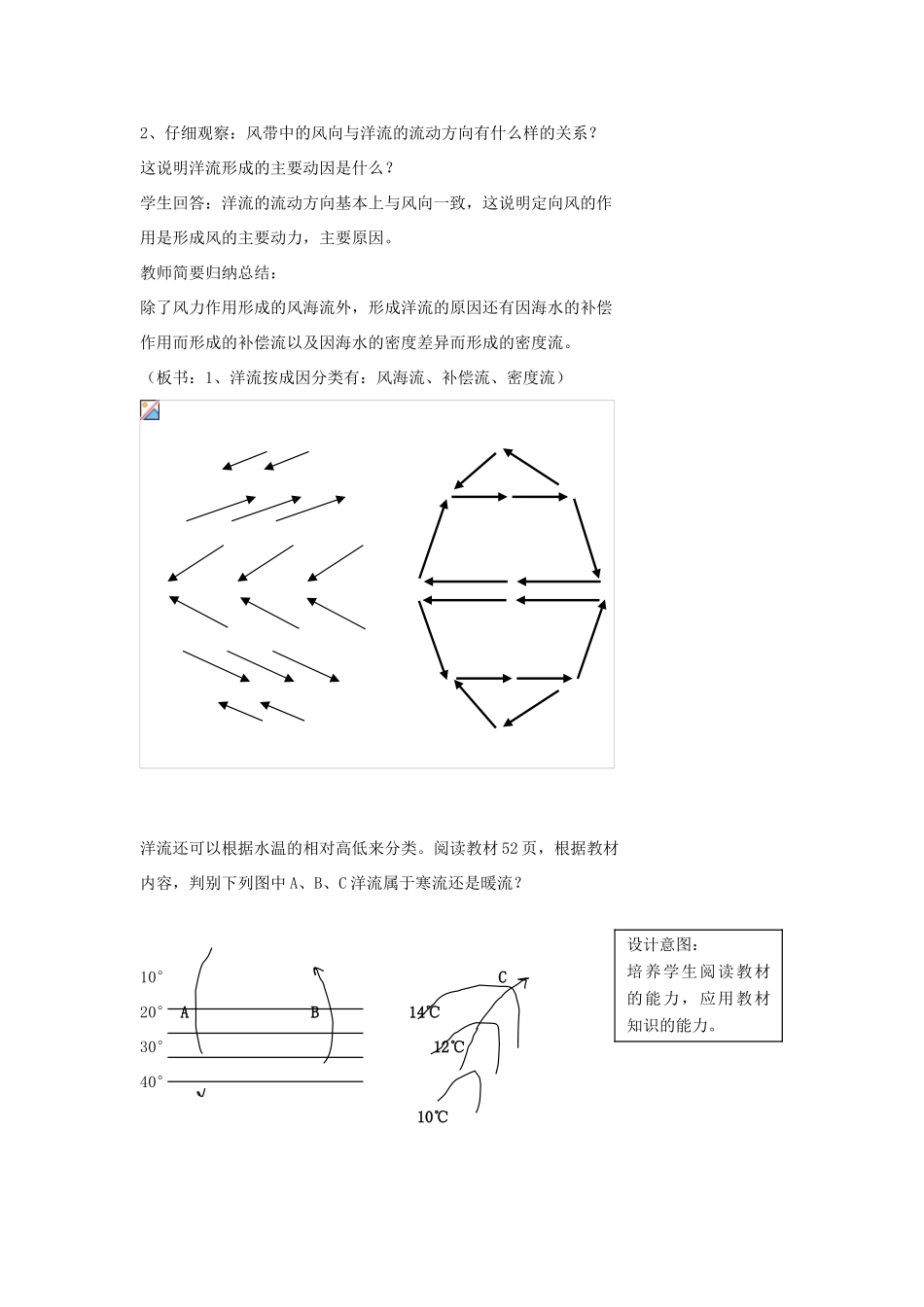 高中地理 第二章 自然地理环境中的物质运动和能量交换 2.2 水的运动（第3课时）海水运动教案 中图版必修1-中图版高一必修1地理教案_第3页