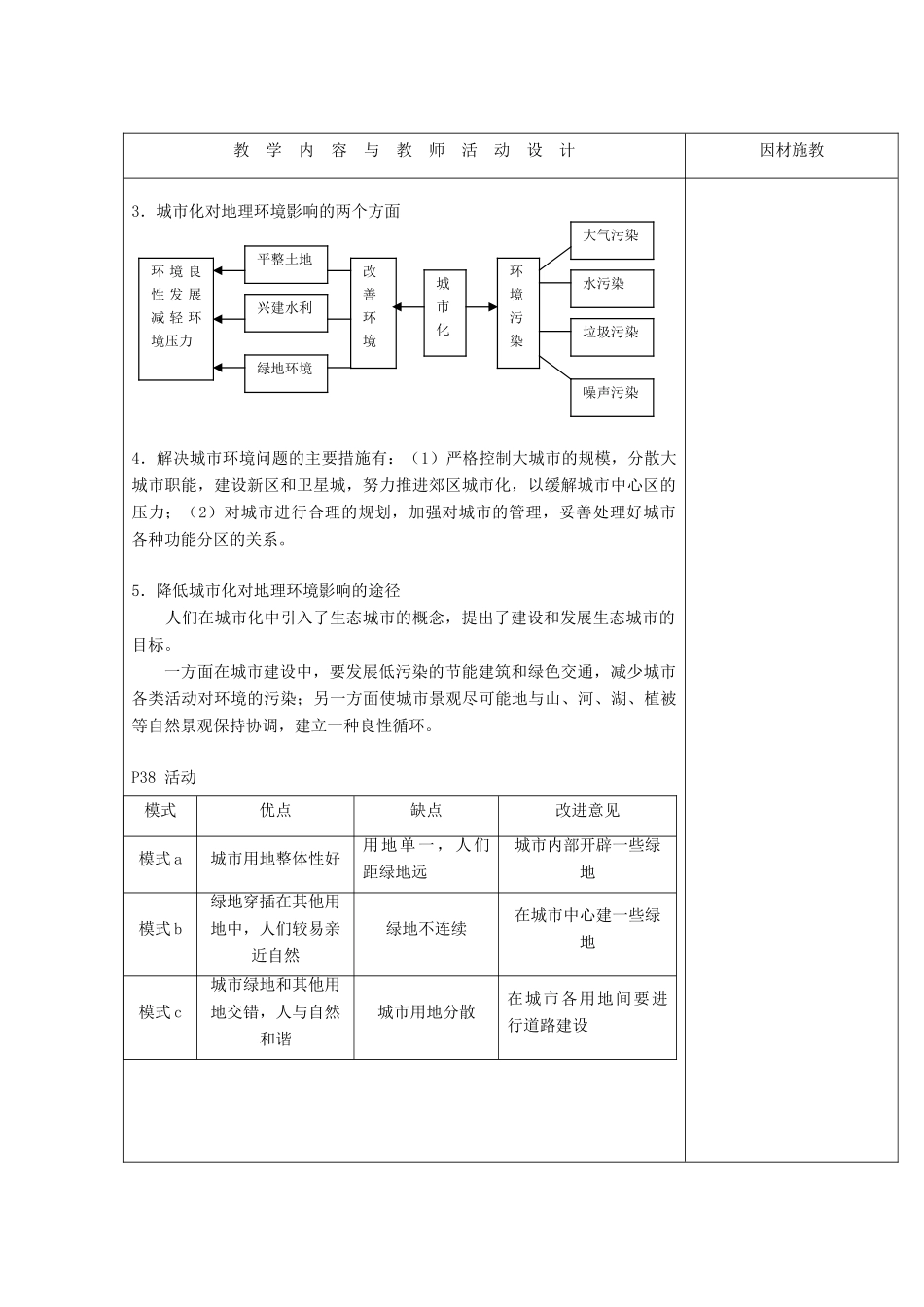 高中地理 第二章 城市与城市化 2.3 城市化（2）教案 新人教版必修2-新人教版高一必修2地理教案_第3页
