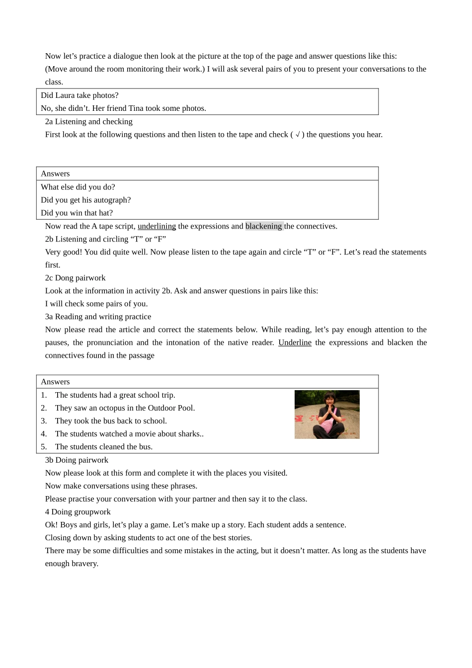 八年级英语Unit8 How was your school trip Section A新课标 人教版_第2页