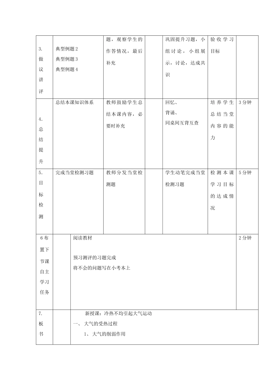 高中地理 第二章 地球上的大气 2.1 冷热不均引起大气运动2教案 新人教版必修1-新人教版高一必修1地理教案_第2页