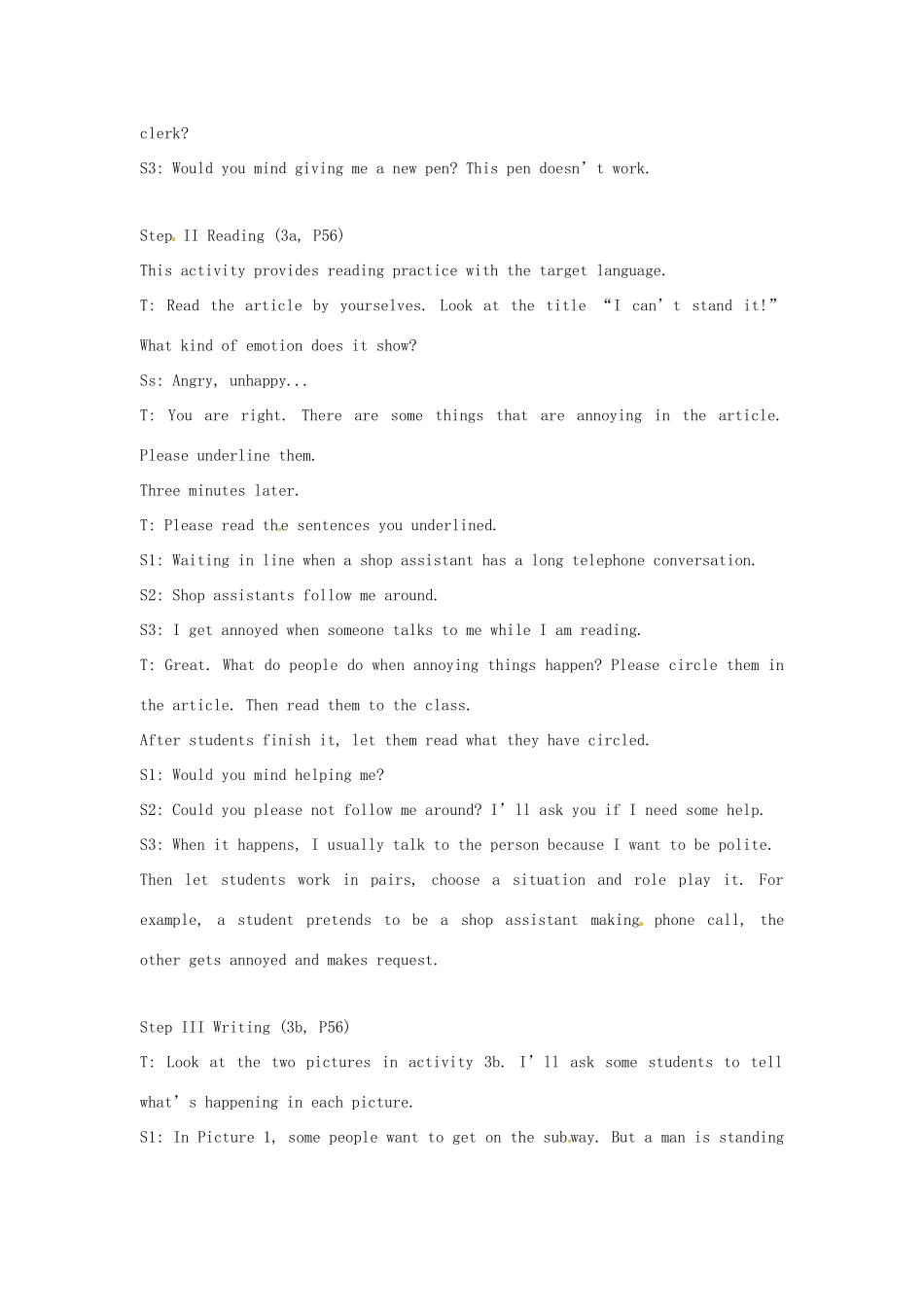 安徽省滁州二中八年级英语上册 Unit 7 Period 4 Comprehensive review教案 人教新目标版_第2页