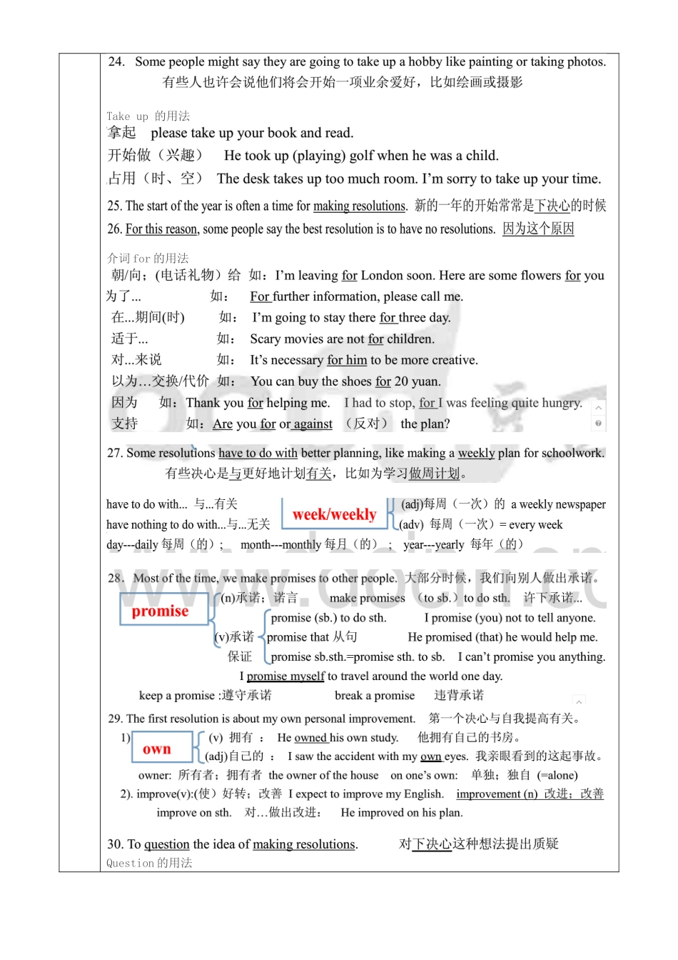 八年级英语上册 Unit 6 I’m going to study computer science讲义习题 （新版）人教新目标版-（新版）人教新目标版初中八年级上册英语教案_第2页