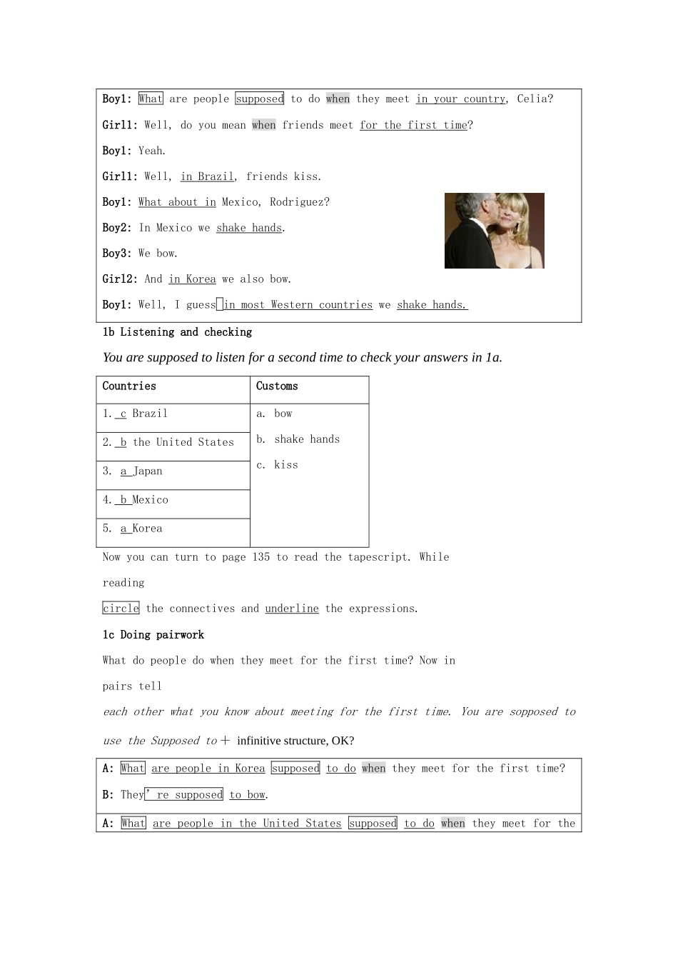 九年级英语全册 Unit 12 You’re supposed to shake hands教学设计 人教新目标版_第2页