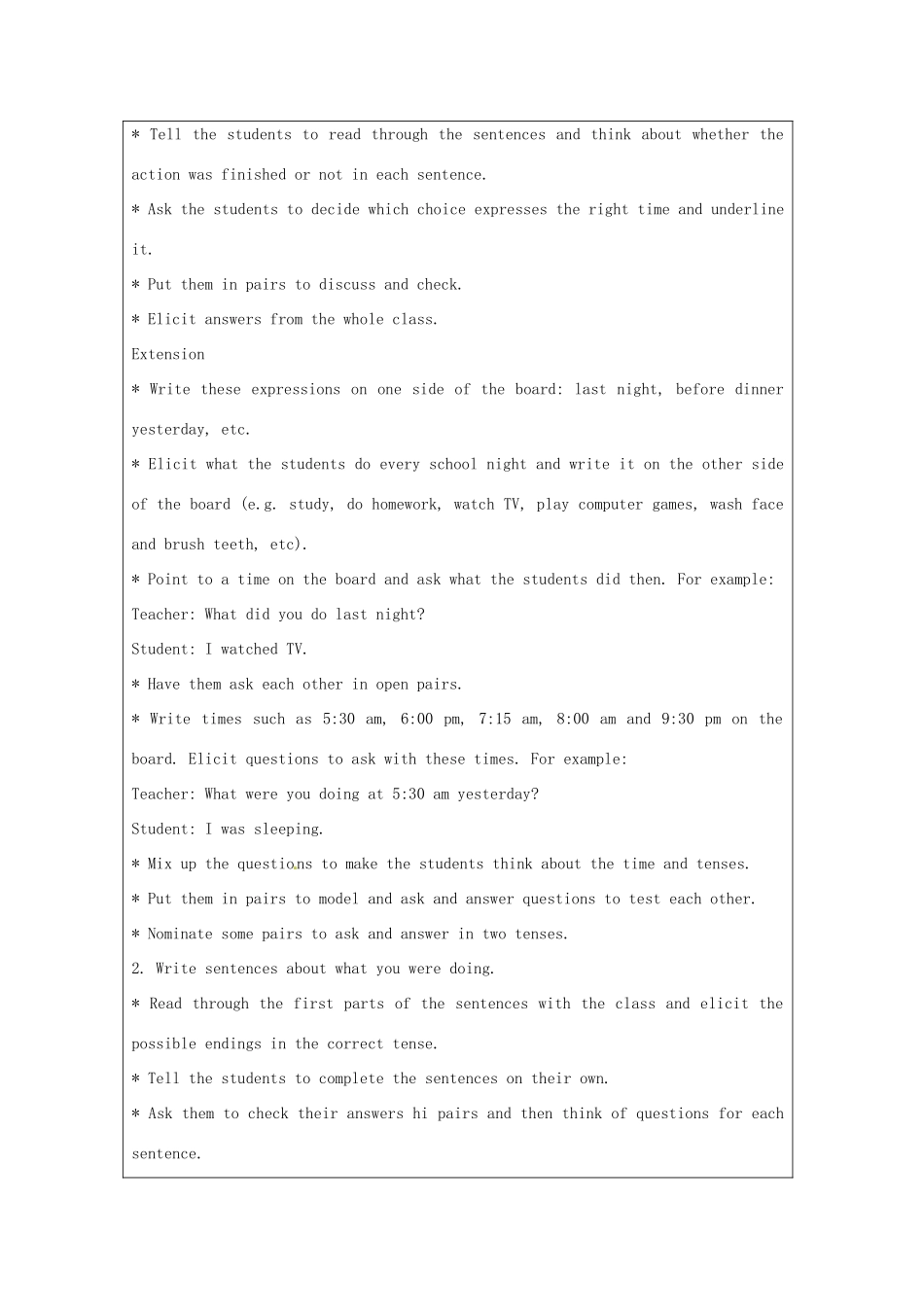 八年级英语上册《Module 7 A famous story Unit 3 Language in use》教学设计1 （新版）外研版-（新版）外研版初中八年级上册英语教案_第2页