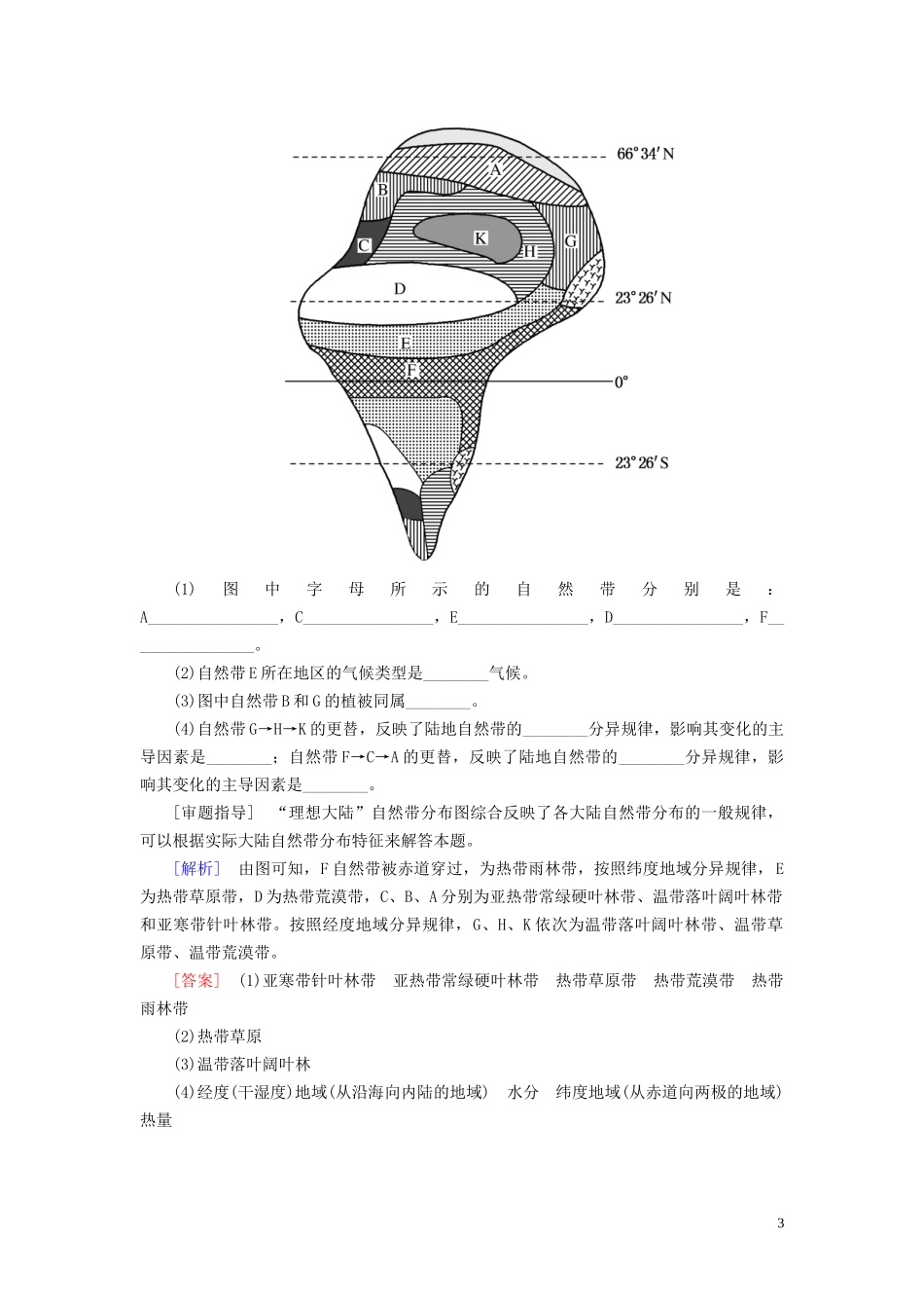 高中地理 第5章 植被与土壤章末整合提升教案 新人教版必修第一册-新人教版高一第一册地理教案_第3页