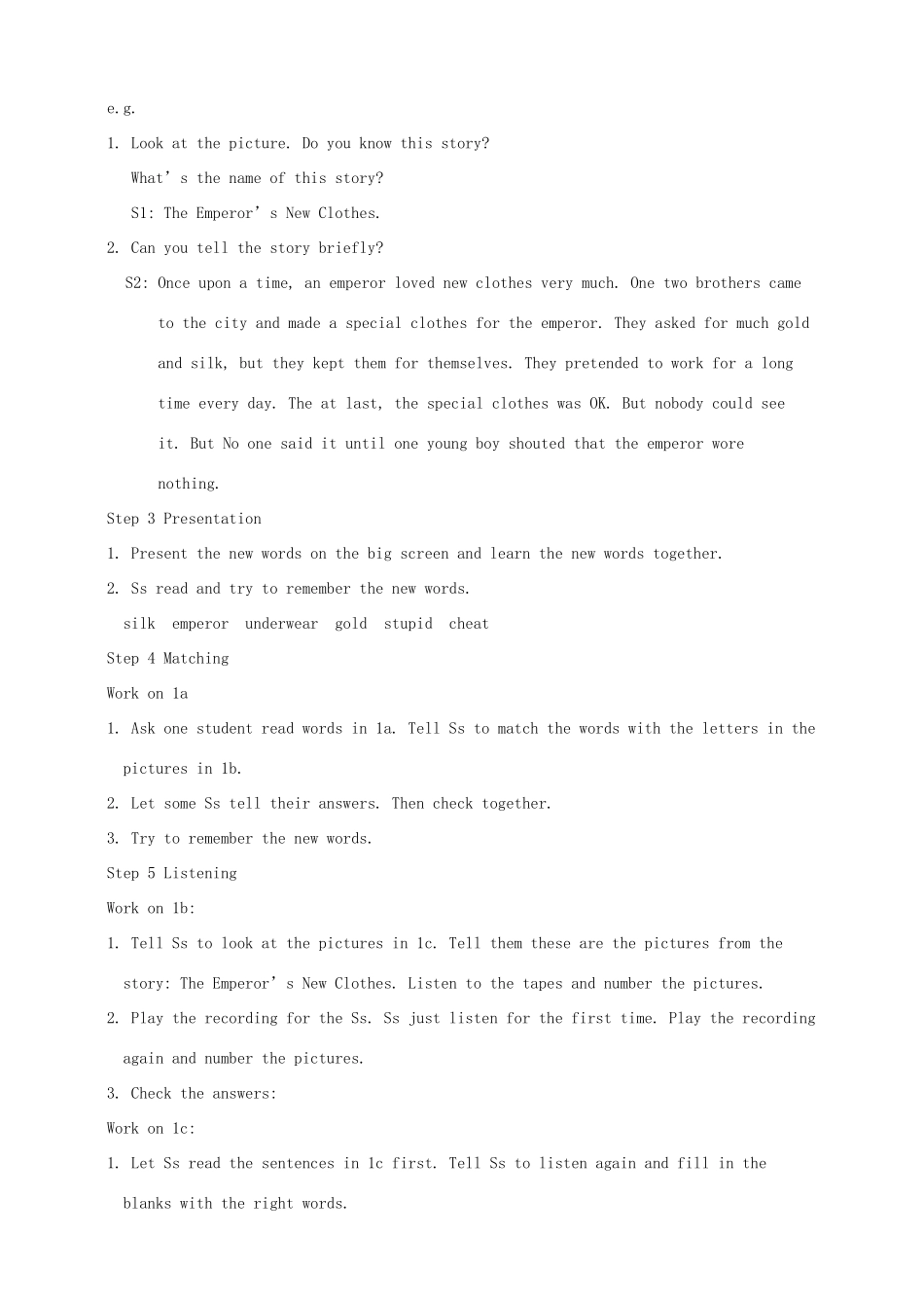 八年级英语下册 Unit 6 An old man tried to move the mountains Section B1（1a-2e）教案 （新版）人教新目标版_第2页