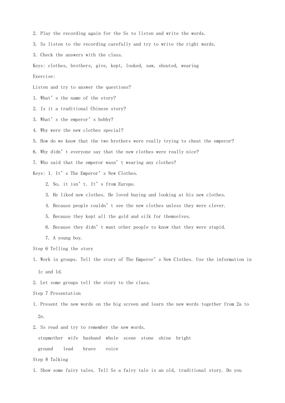 八年级英语下册 Unit 6 An old man tried to move the mountains Section B1（1a-2e）教案 （新版）人教新目标版_第3页