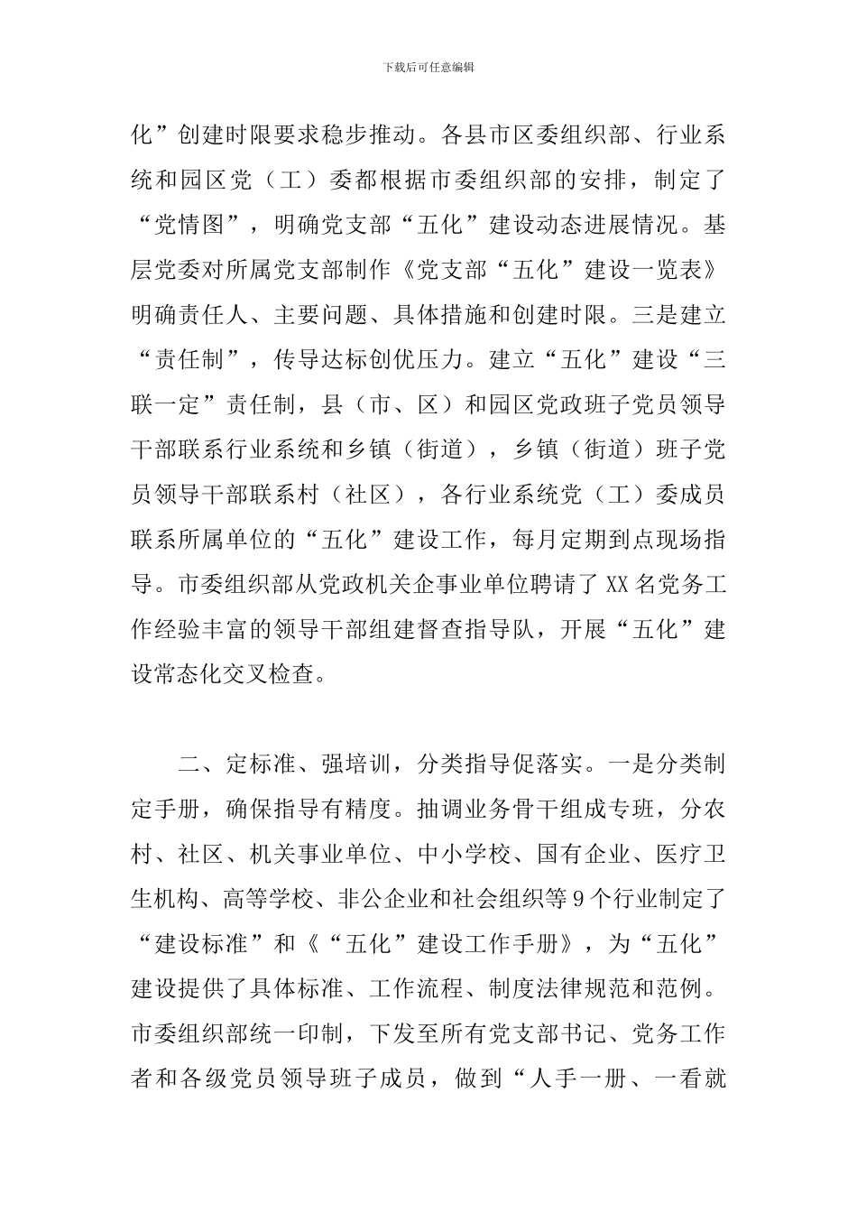 2024年党支部“五化”建设工作总结_第2页