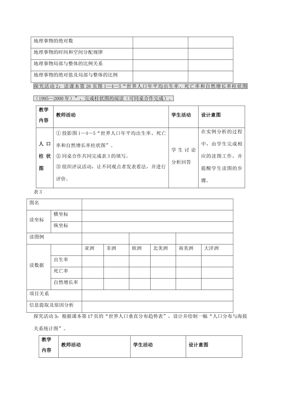 高中地理 1.4 学用地理统计图（第1课时）教案 鲁教版必修2-鲁教版高一必修2地理教案_第3页