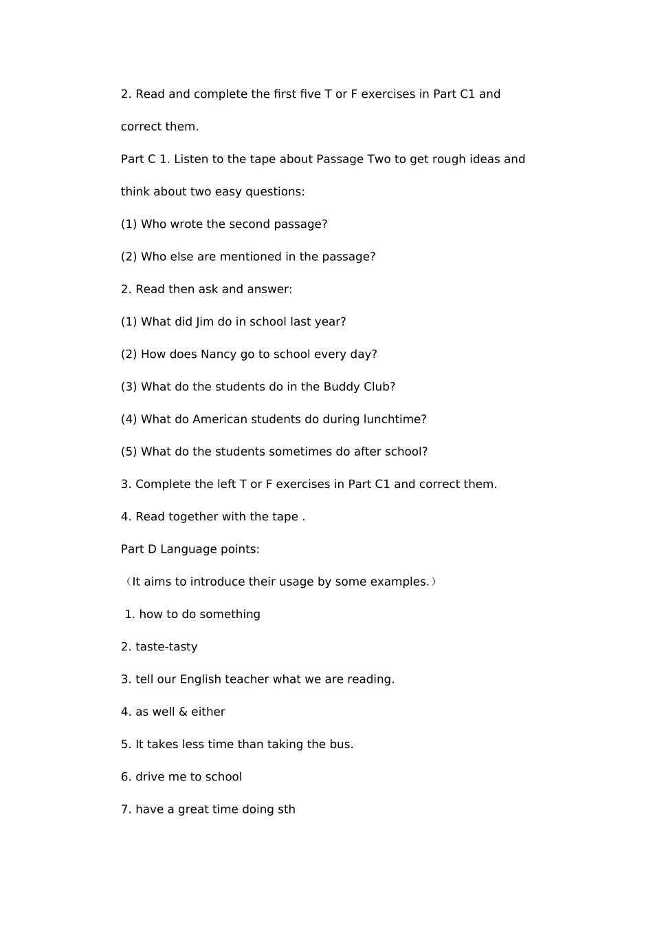 八年级英语UNIT 2 School Life reading部分说课稿牛津版_第3页