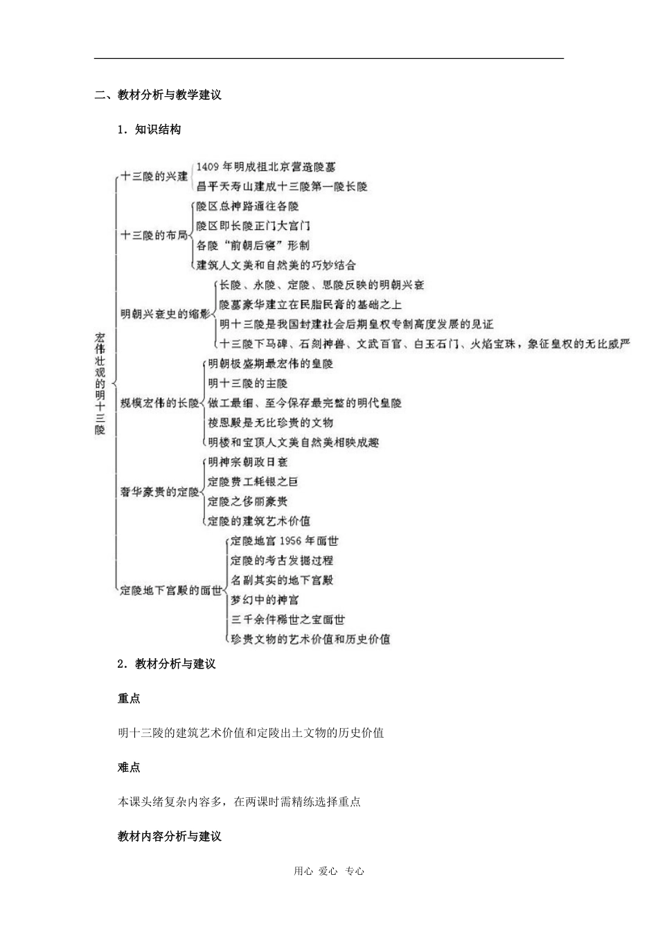 高中历史：6.4《宏伟壮观的明十三陵》教案（新人教版选修5）_第2页