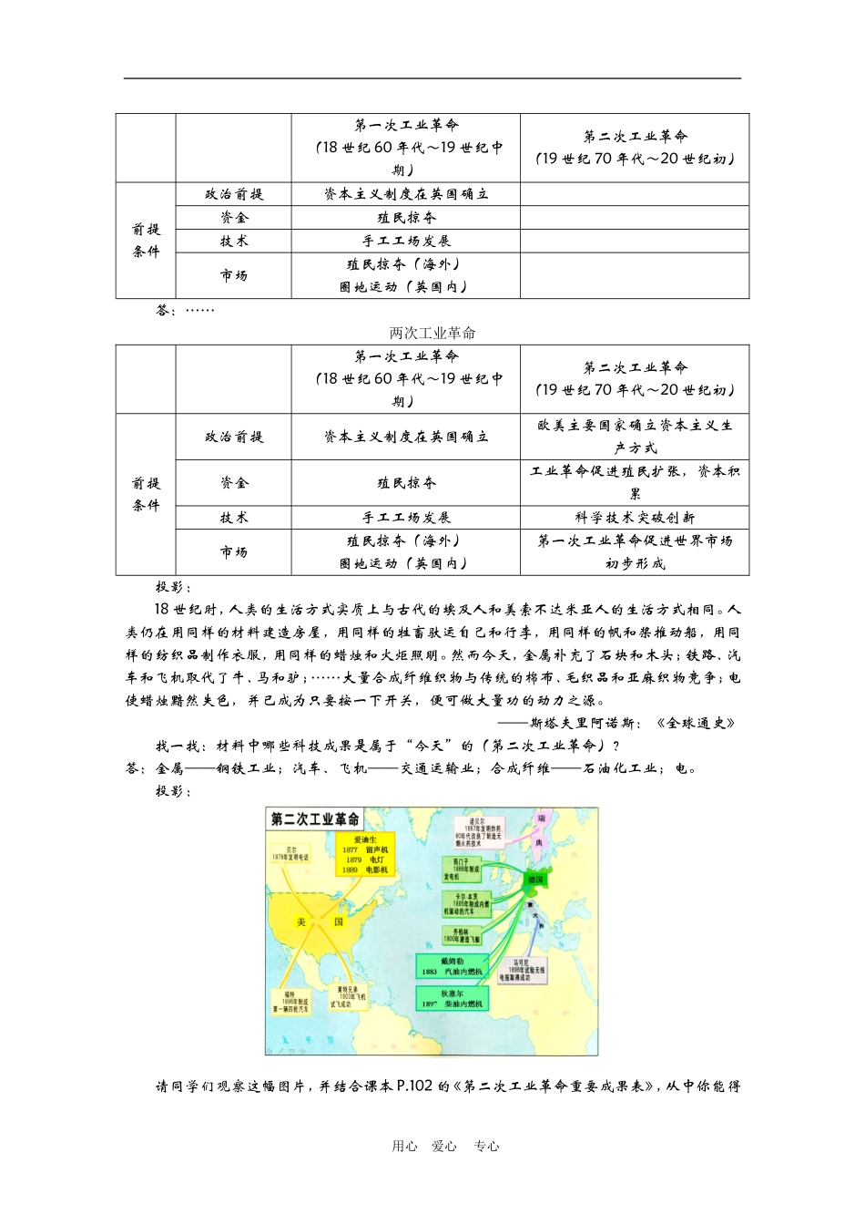 高中历史：5.4《走向整体的世界》教案（1）（人民版必修2）_第3页