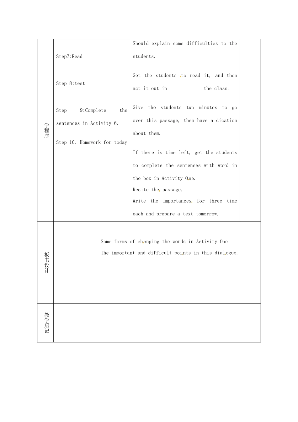九年级英语上册 Module9 Unit1 We need someone like Superman who can save Tony教案 外研版_第3页