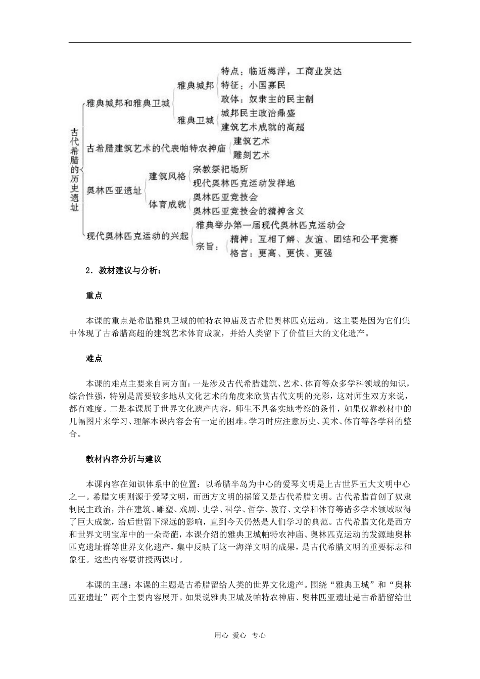 高中历史：3.1《雅典卫城和奥林匹亚遗址》教案（新人教版选修6）_第2页