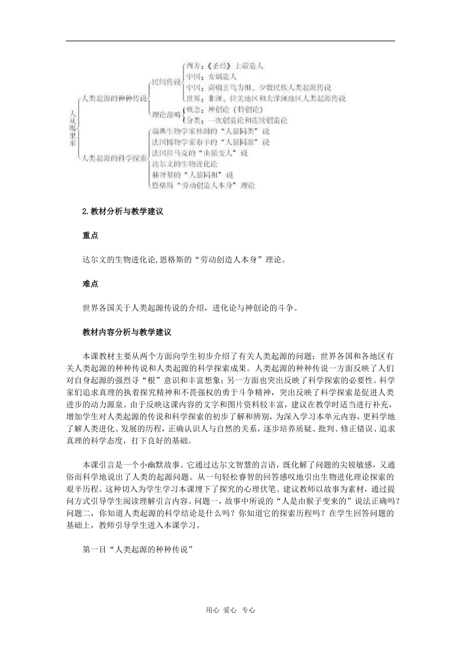 高中历史：2.1《人从哪里来》教案（新人教版选修5）_第2页