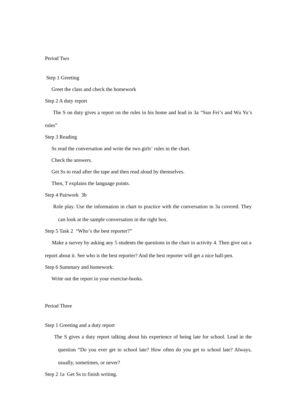 九年级英语 Unit 3 Teenagers should be allowed to choose their own clothes. 教案人教版_第3页