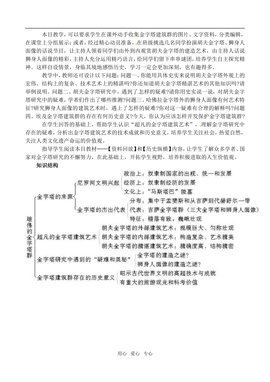 高中历史： 21 雄伟的金字塔群（教案）新人教版选修6_第2页