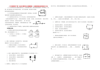 八年级物理下册 电表示数变化问题教案 人教新课标版
