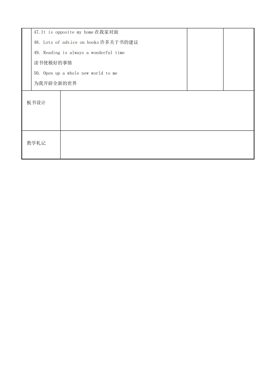 八年级英语下册 Unit 4 A good read复习教案2 （新版）牛津版-（新版）牛津版初中八年级下册英语教案_第3页