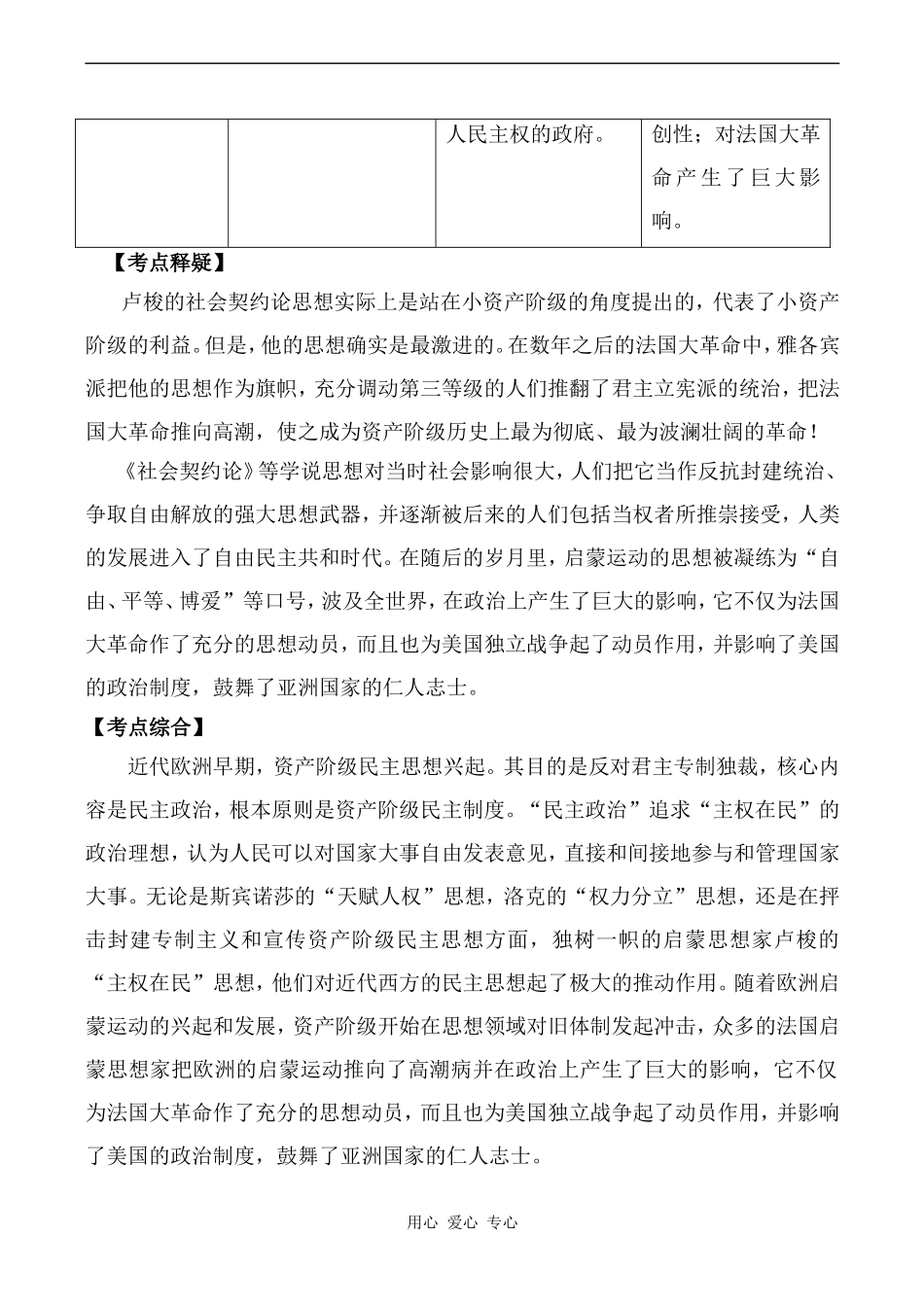 高中历史近代西方的民主思想新人教版必修二_第2页