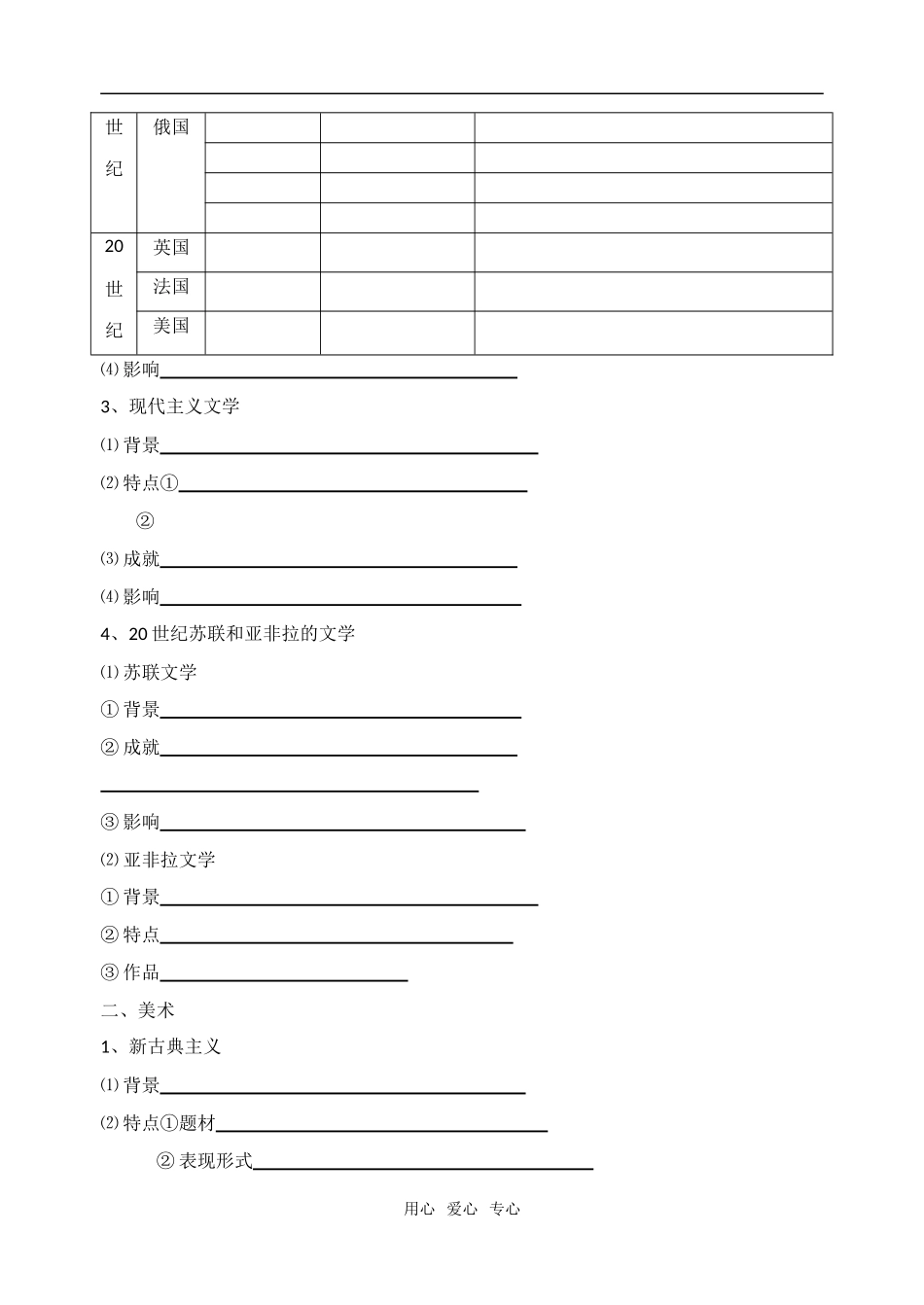 高中历史第七、八单元默写讲义必修3_第3页
