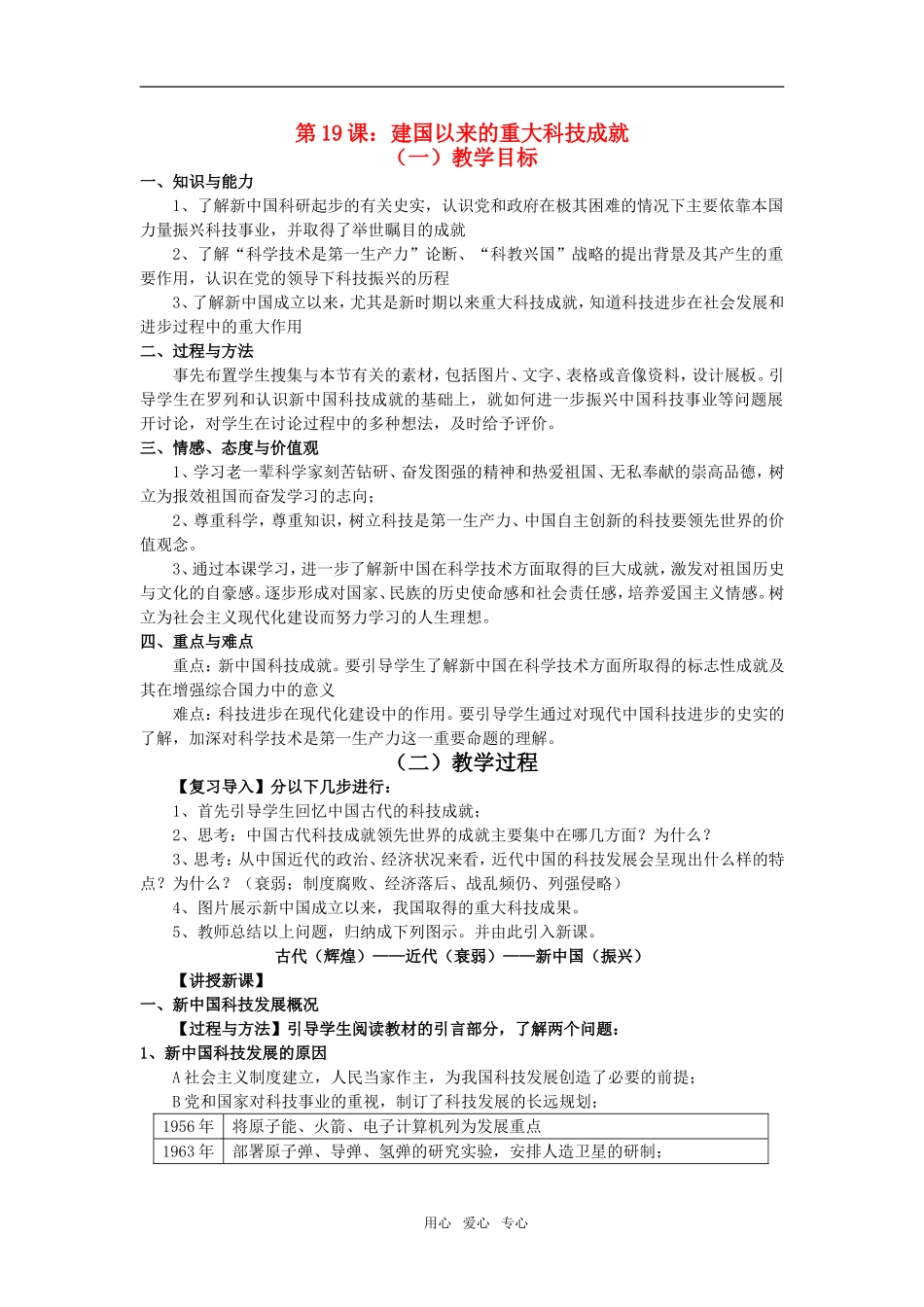 高中历史第19课：建国以来的重大科技成就人教版必修3_第1页