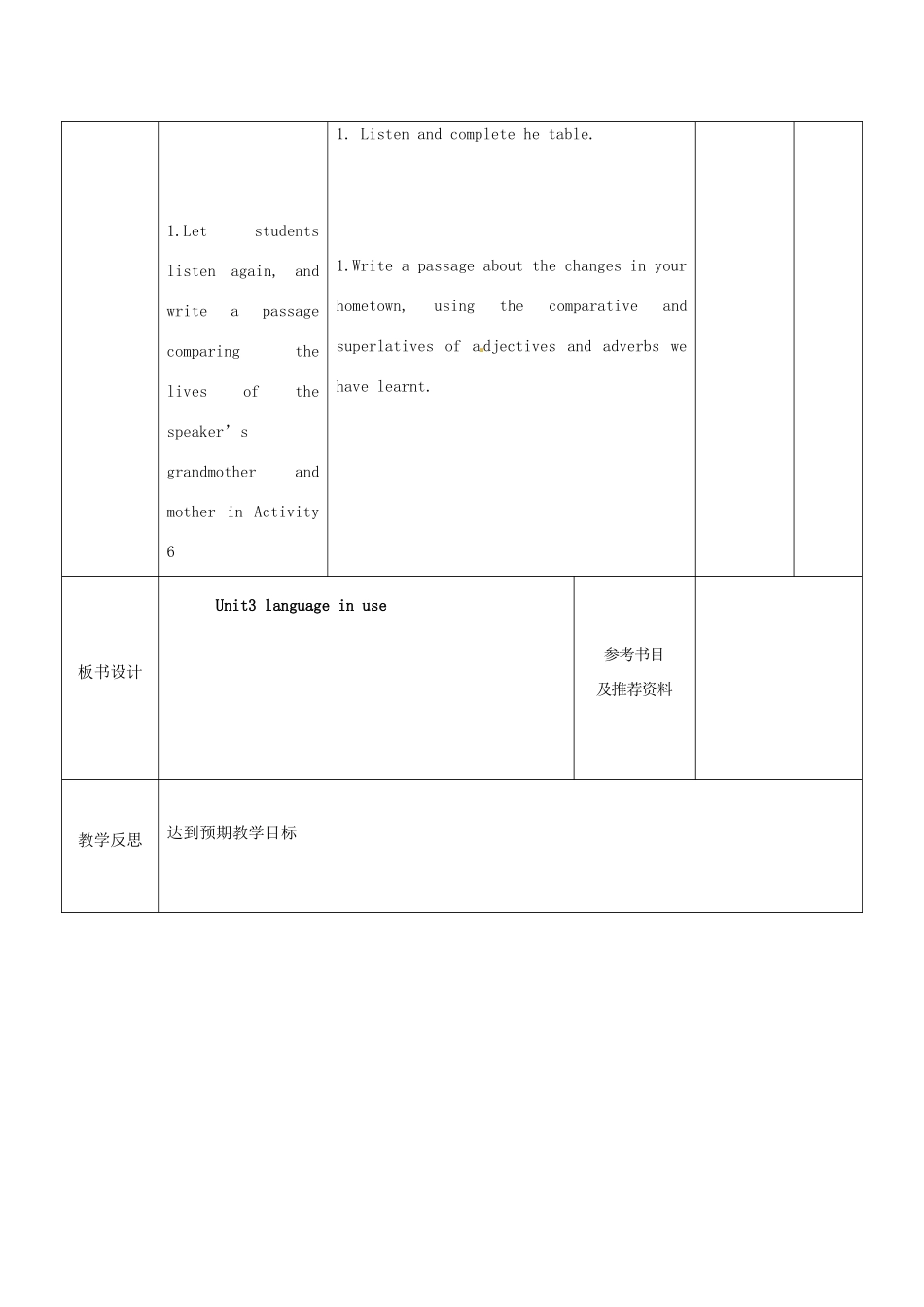 四川省华蓥市九年级英语下册《Module 3 Unit 3 Language in use》教案 （新版）外研版-（新版）外研版初中九年级下册英语教案_第3页