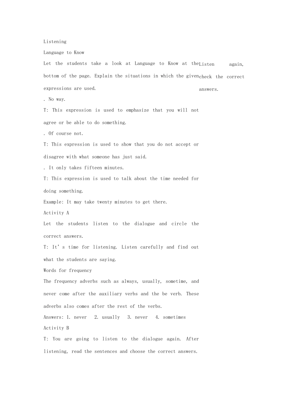 七年级英语下册 Unit 5 Cheap and Fun Lesson 1教案 教科版_第3页