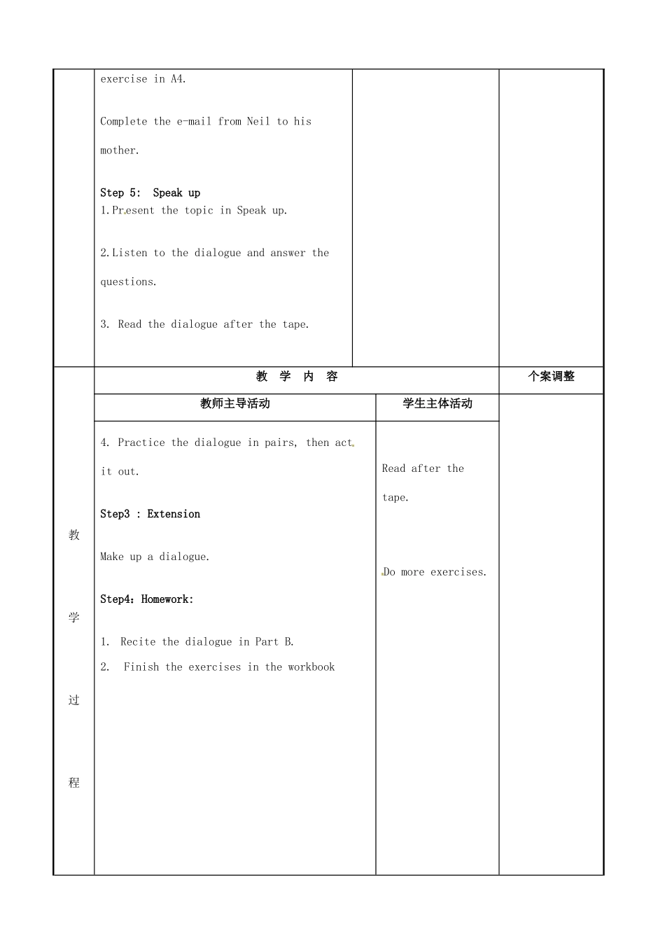 七年级英语下册 Unit 3 Welcome to Sunshine Town Integrated skills教案 （新版）牛津版-（新版）牛津版初中七年级下册英语教案_第2页