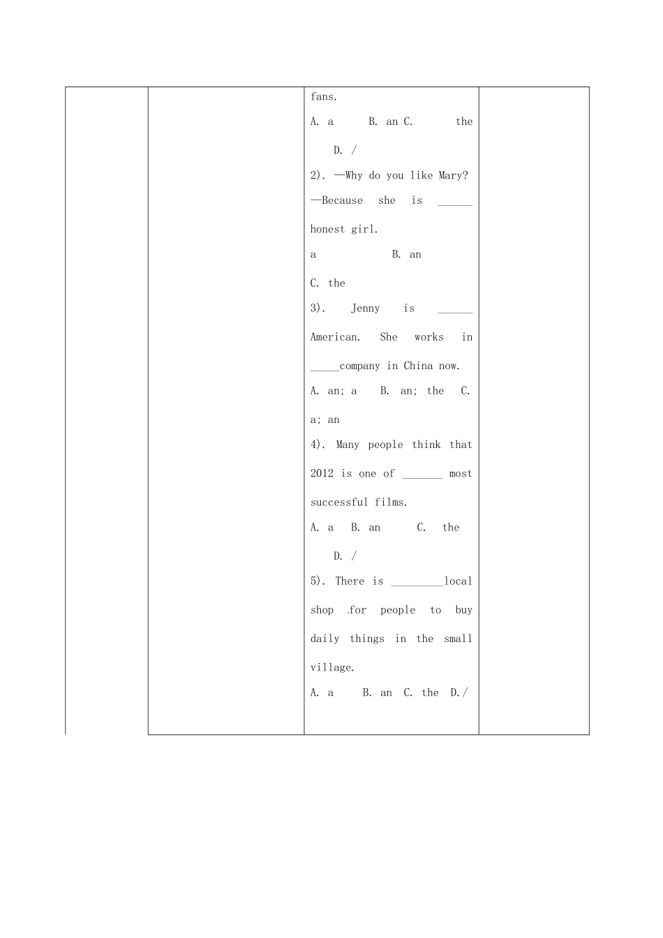 九年级英语上册 Module 11 Unit 3 Language in use教案 外研版-外研版初中九年级上册英语教案_第3页