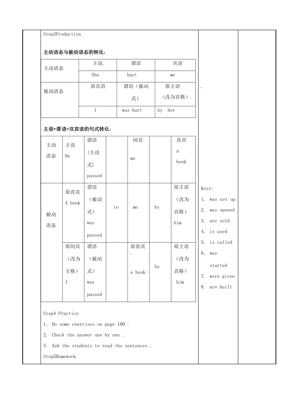 八年级英语下册 Unit 7 International charities grammar 2教案 （新版）牛津版-（新版）牛津版初中八年级下册英语教案_第3页