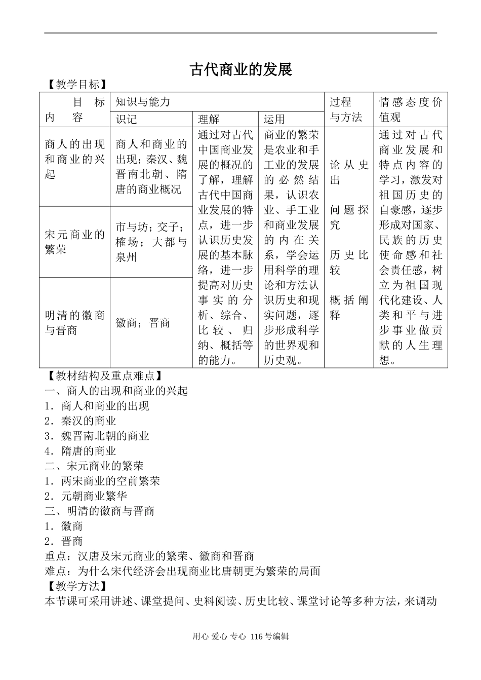 高中历史新人教版必修2古代商业的发展_第1页