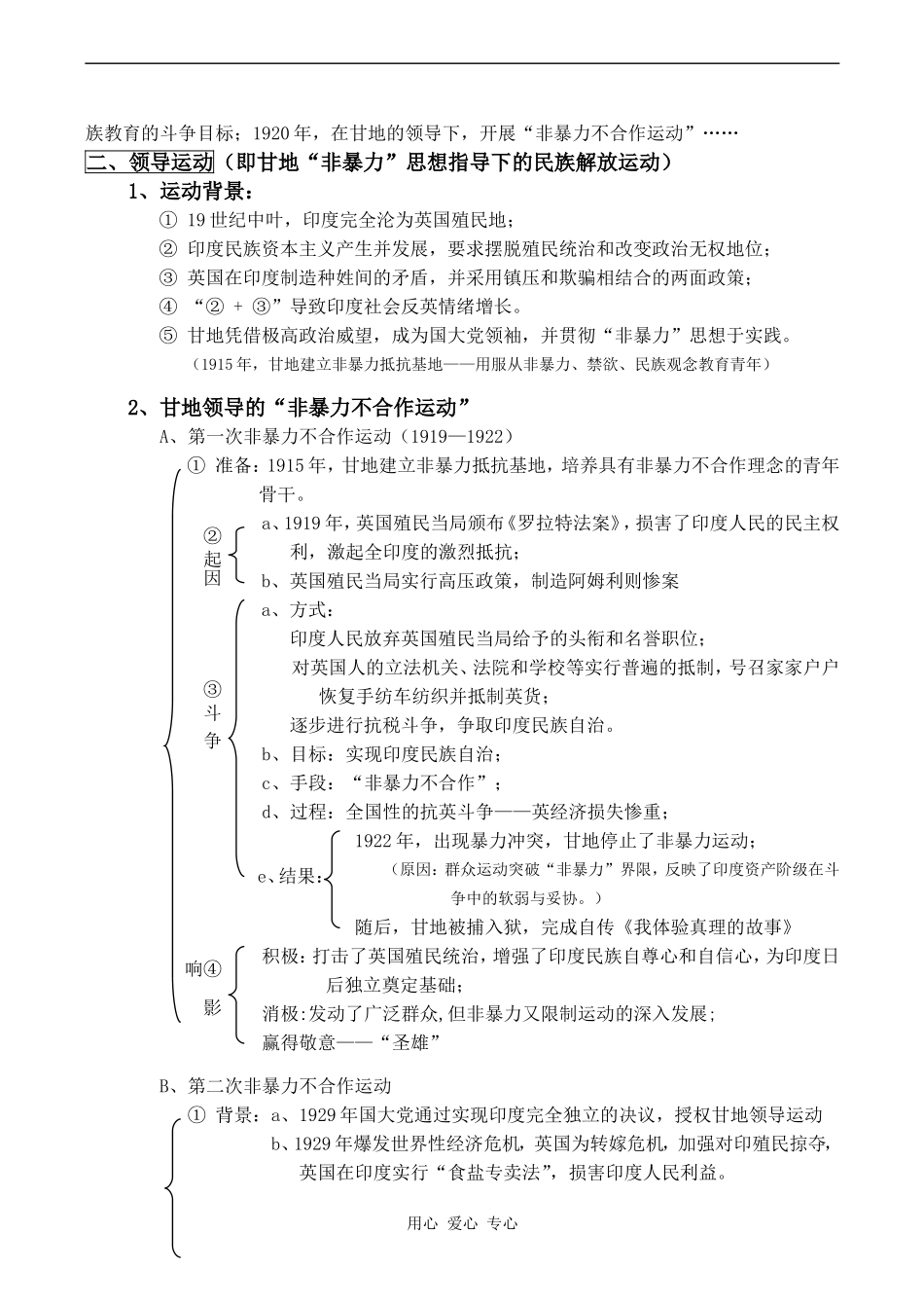 高中历史圣雄甘地人教版选修四_第2页