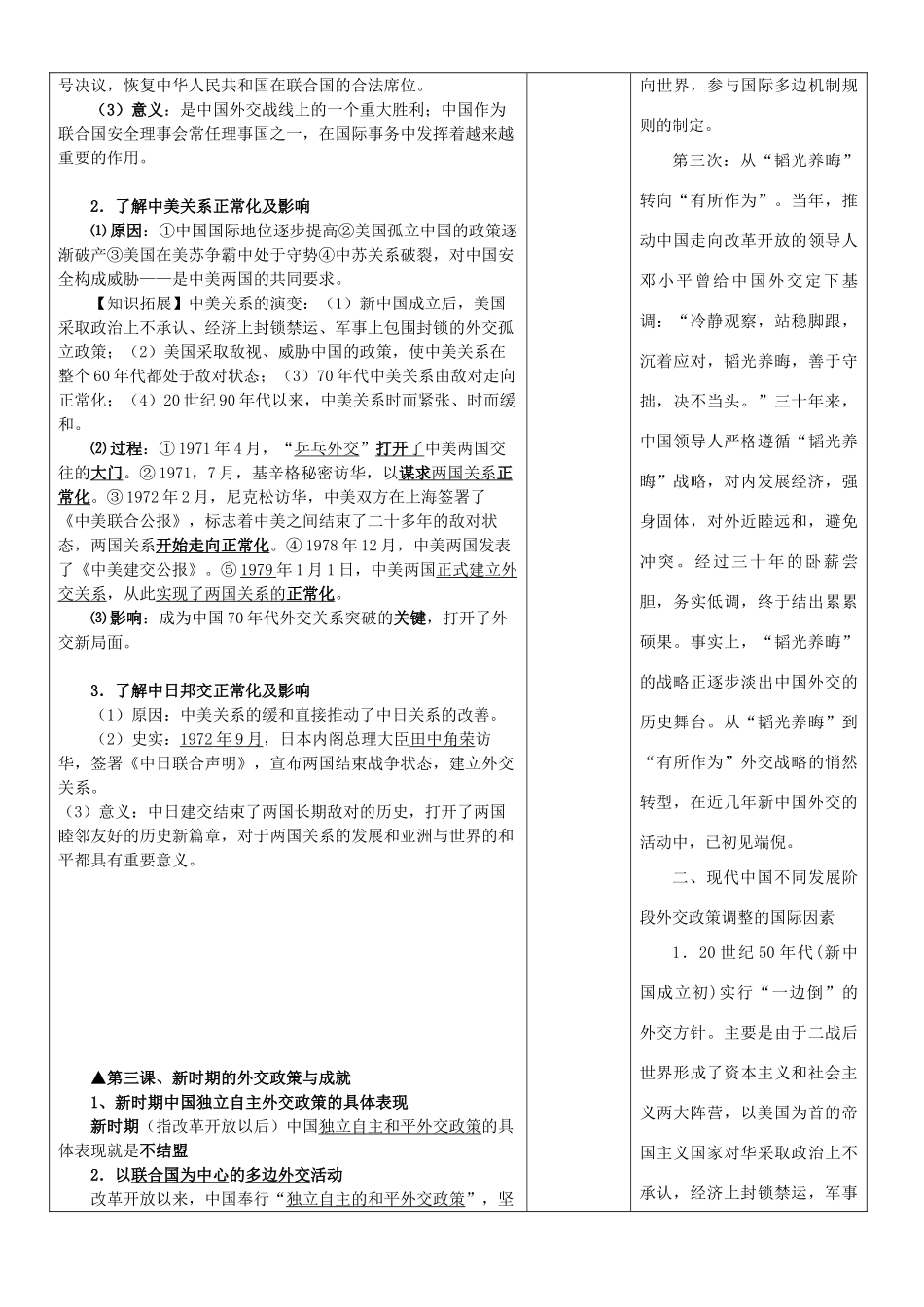 高中历史下学期第3周教学设计-人教版高中全册历史教案_第3页