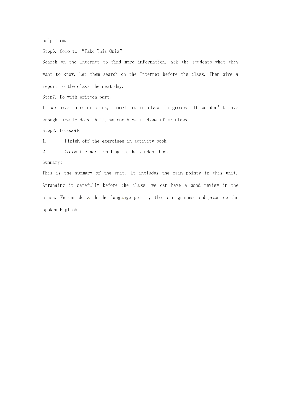 九年级英语下册 Unit 4 Work for Peace Lesson 32教案 冀教版_第2页