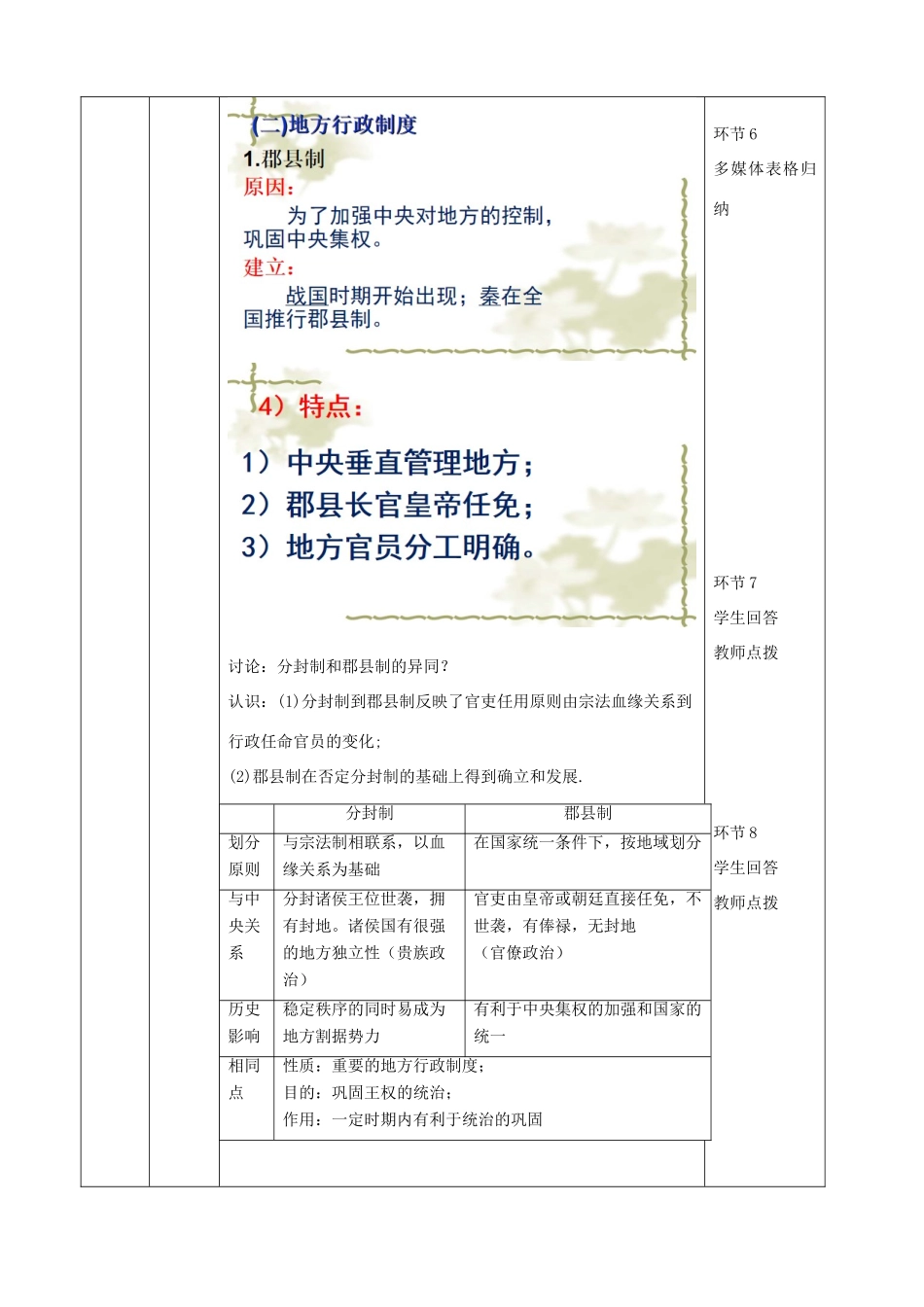 高中历史上学期第3周《专制主义中央集权制的确立与发展(2)》教学设计-人教版高中全册历史教案_第2页