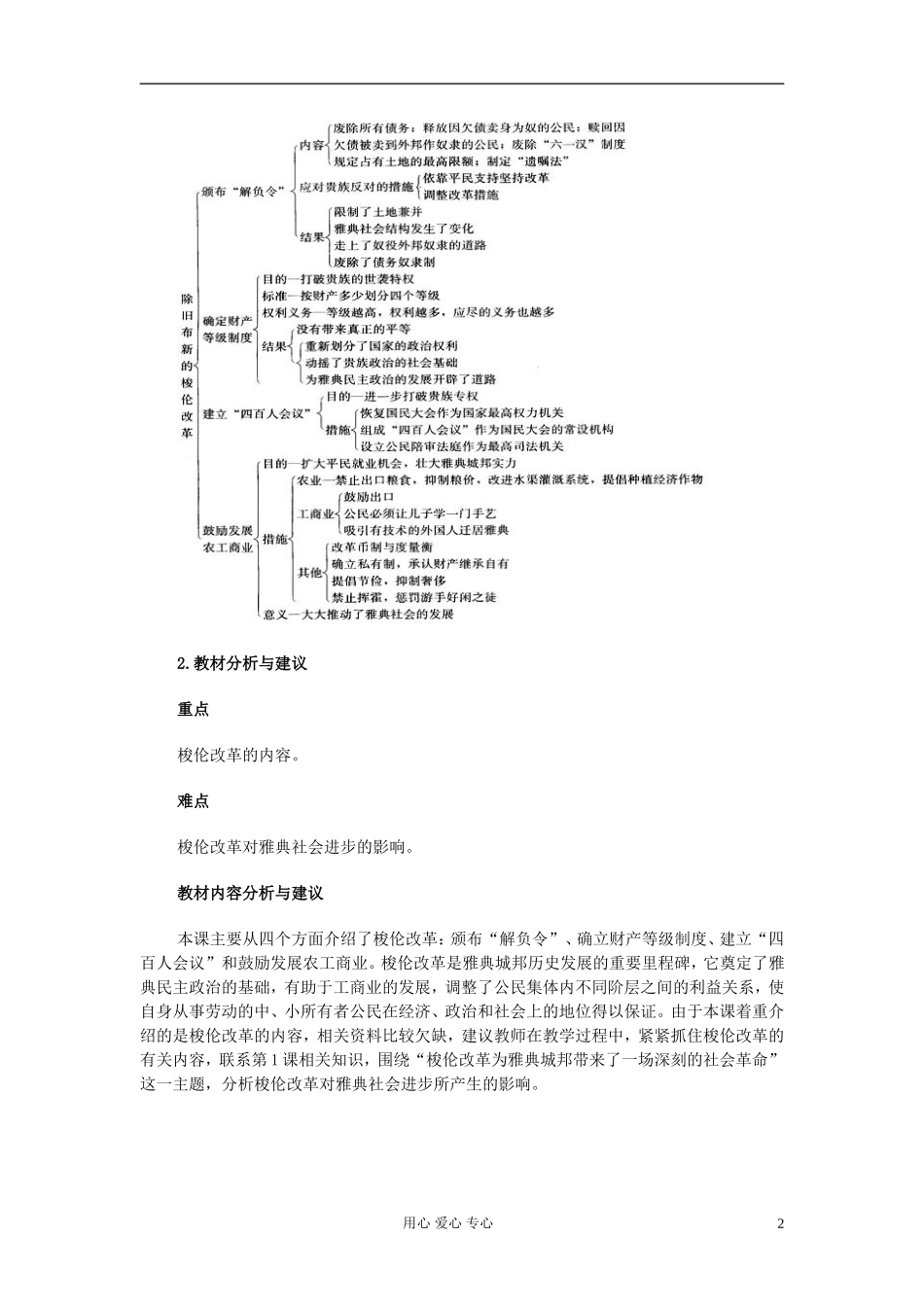 高中历史《雅典民主政治的奠基石》教案3 新人教版选修1_第2页