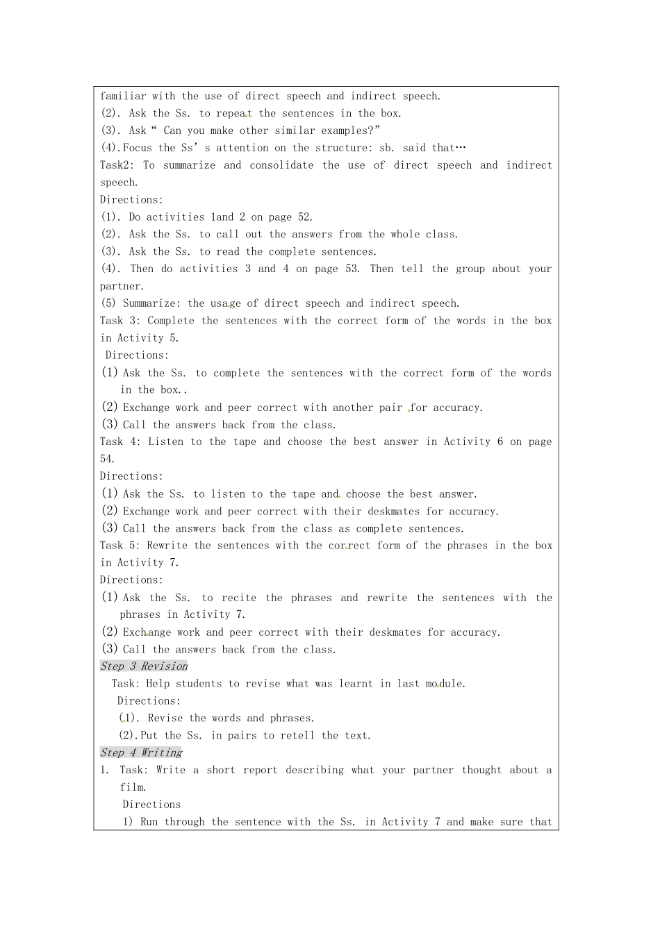 八年级英语下册 Module 6 Entertainment Unit 3 Language in use教学设计 外研版_第2页