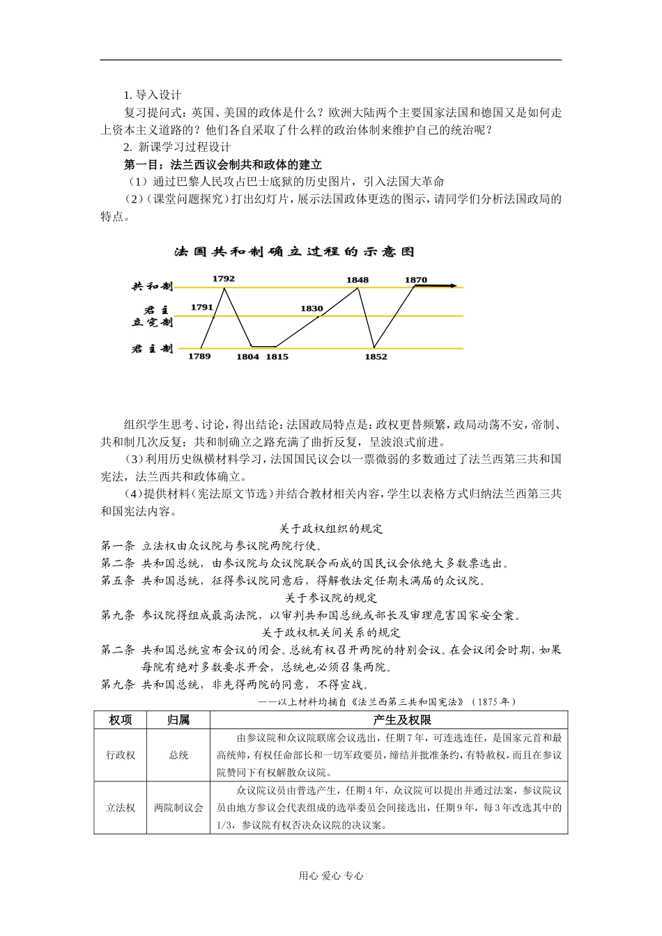 高中历史《资本主义政治制度在欧洲大陆的扩展》教案2 新人教版必修1_第2页