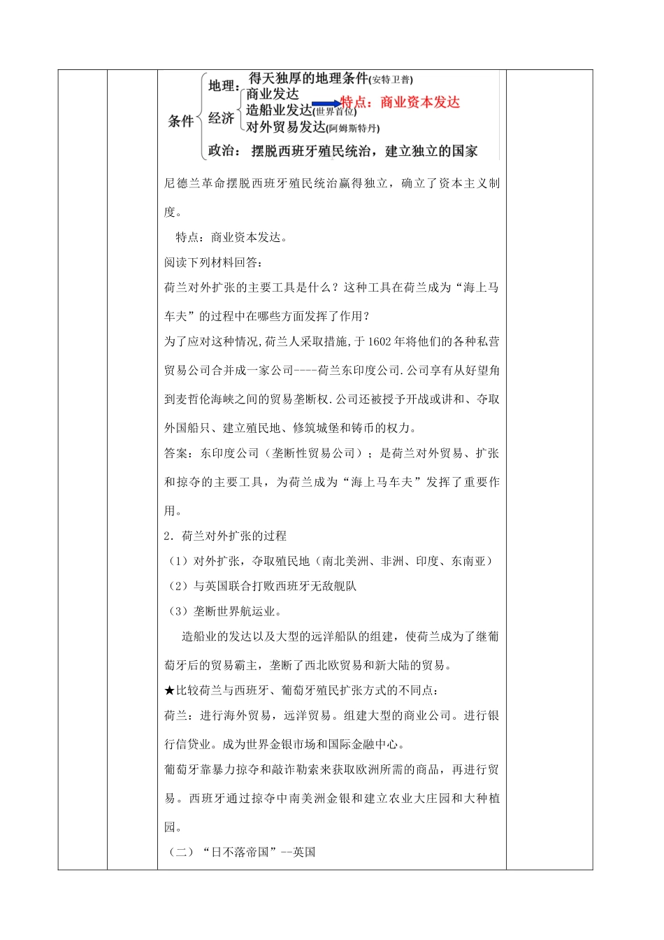 高中历史《血与火的征服与掠夺》教学设计 人民版必修2-人民版高中必修2历史教案_第3页