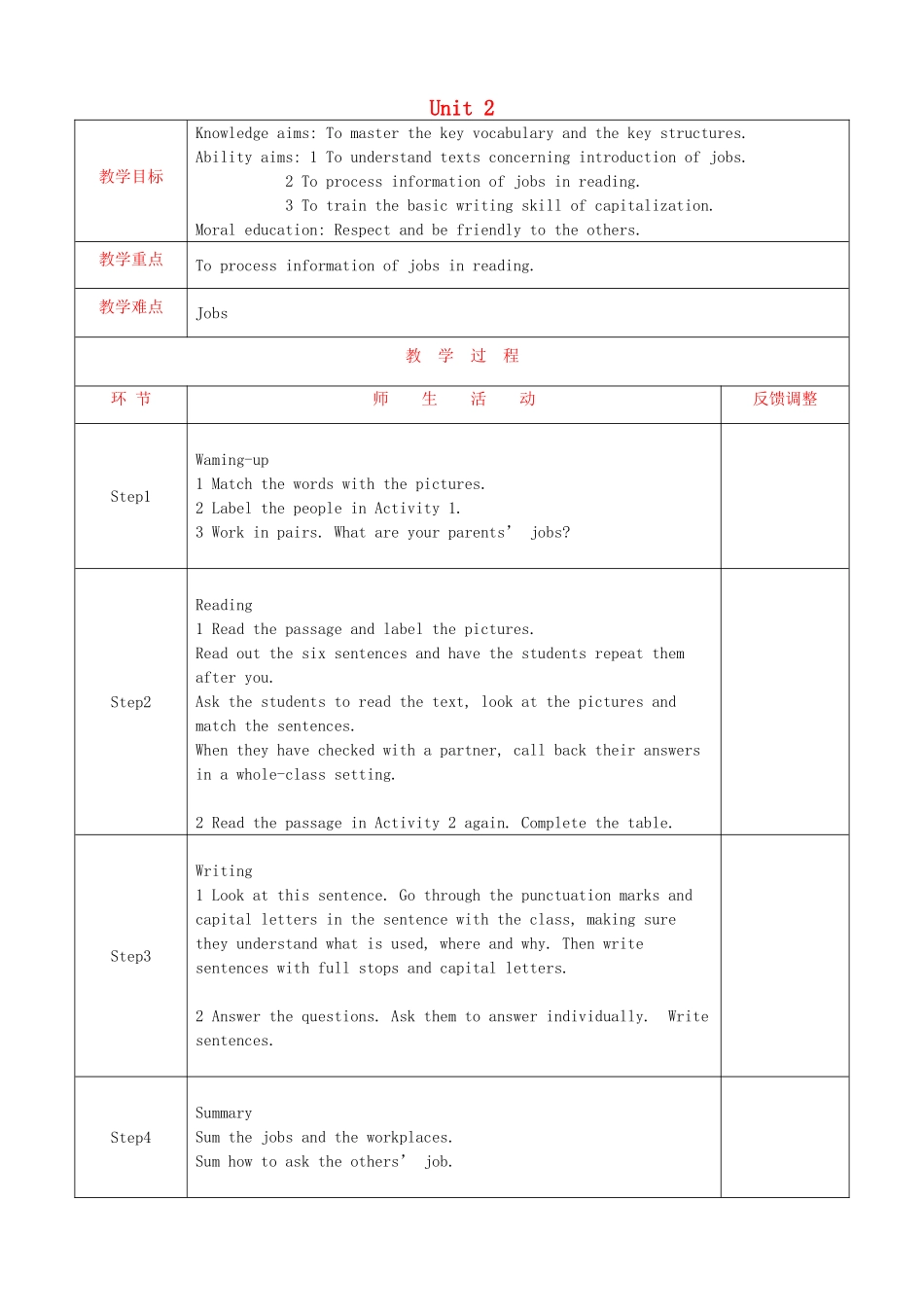 天津市静海县沿庄镇度七年级英语上册 Module 1 My classmates Unit 2 I’m Wang Lingling and I’m thirteen years old教案 （新版）外研版-（新版）外研版初中七年级上册英语教案_第1页