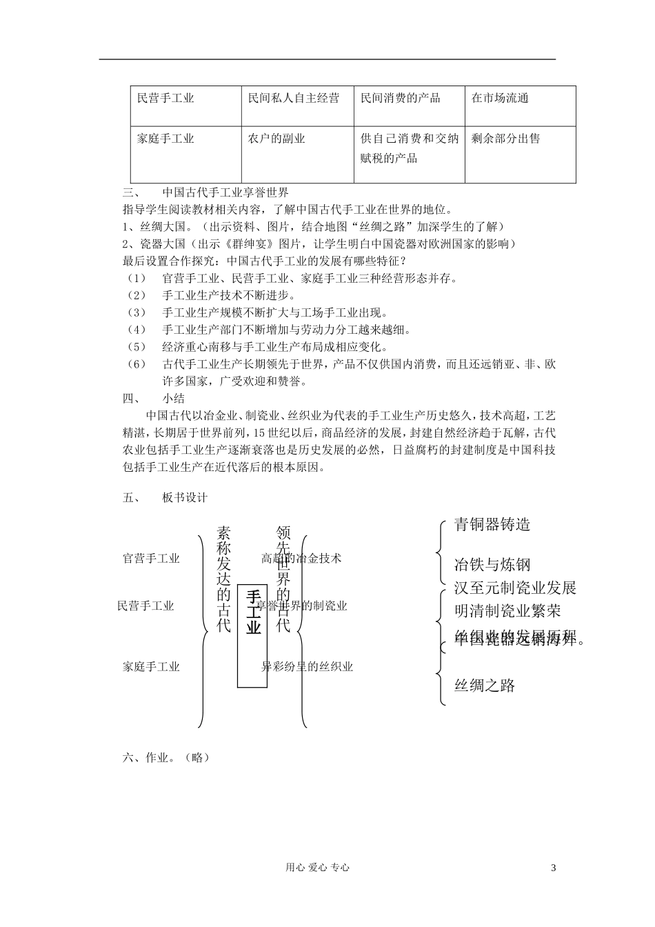 高中历史《古代手工业的进步》教案7 新人教版必修2_第3页