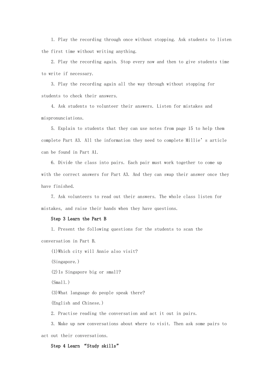 九年级英语下册 Unit 1 Asia Integrated skill and Study skills教案 （新版）牛津版-（新版）牛津版初中九年级下册英语教案_第2页