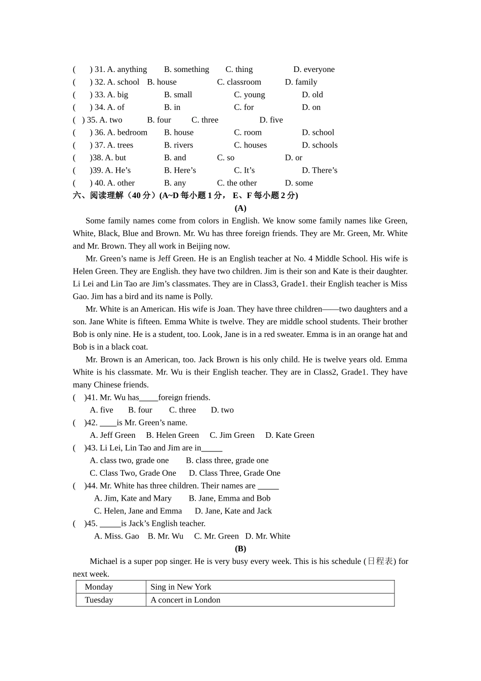 七年级英语bunit1grammer教案(5)牛津版_第3页