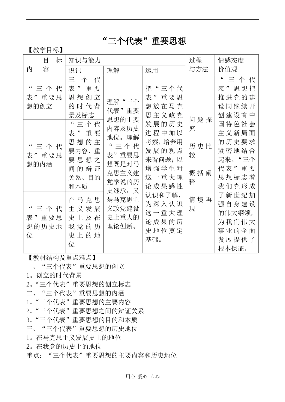 高中历史“三个代表”重要思想人教版必修三_第1页